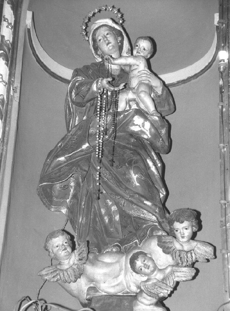 MADONNA DEL ROSARIO, Madonna con Bambino (statua, opera isolata) - ambito genovese (prima metà sec. XVIII)
