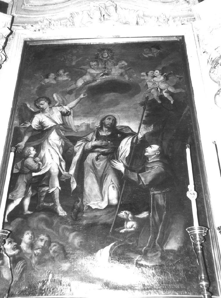 adorazione dell'Eucaristia (dipinto, opera isolata) di Ratti Giovanni Agostino (cerchia) (seconda metà sec. XVIII)