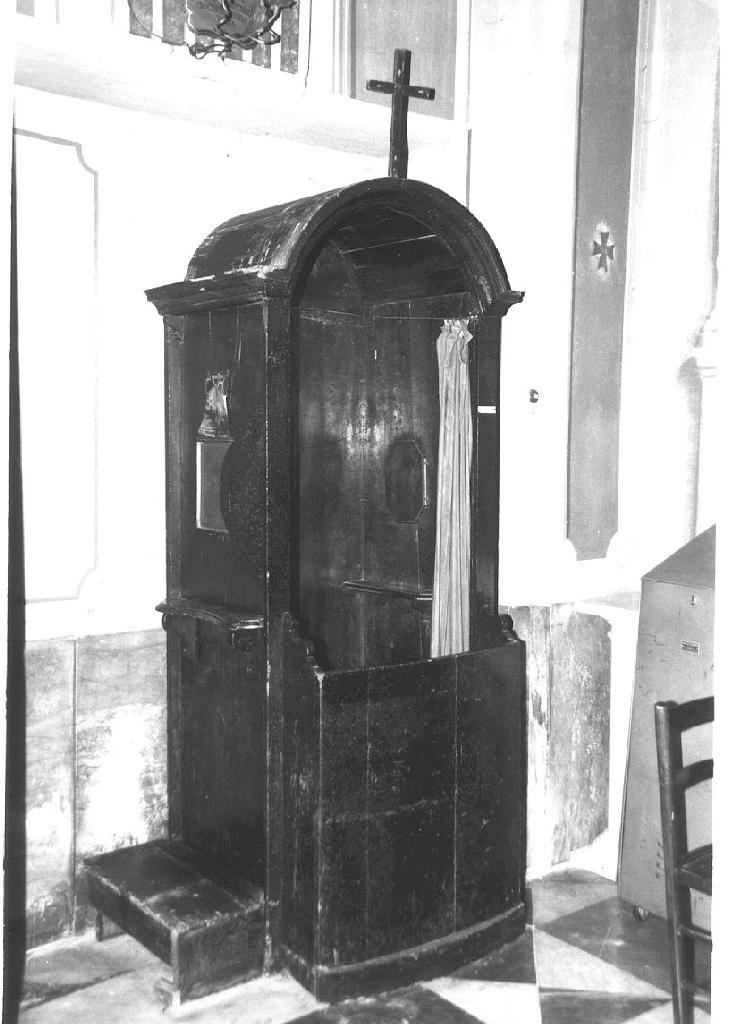 confessionale, opera isolata - ambito ligure (fine/inizio secc. XVIII/ XIX)