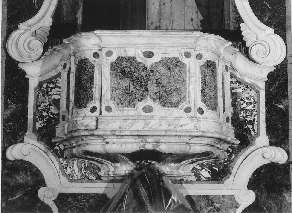 pulpito, opera isolata di Schiaffino Francesco Maria (terzo quarto sec. XVIII)