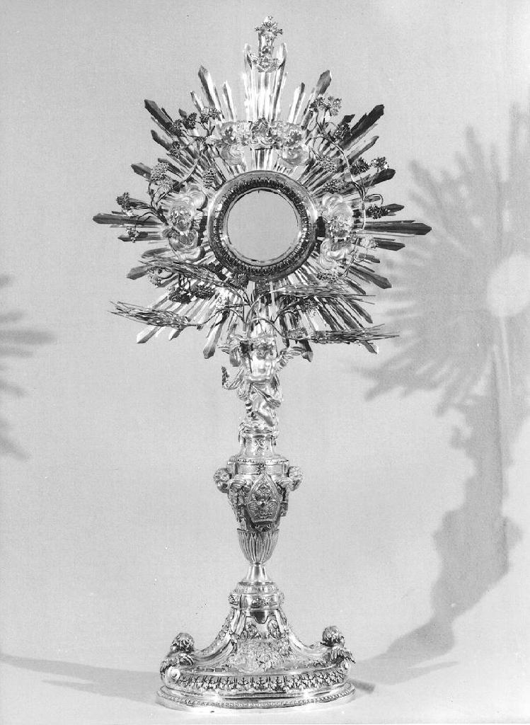 ostensorio, insieme - PRODUZIONE LIGURE (seconda metà sec. XIX)