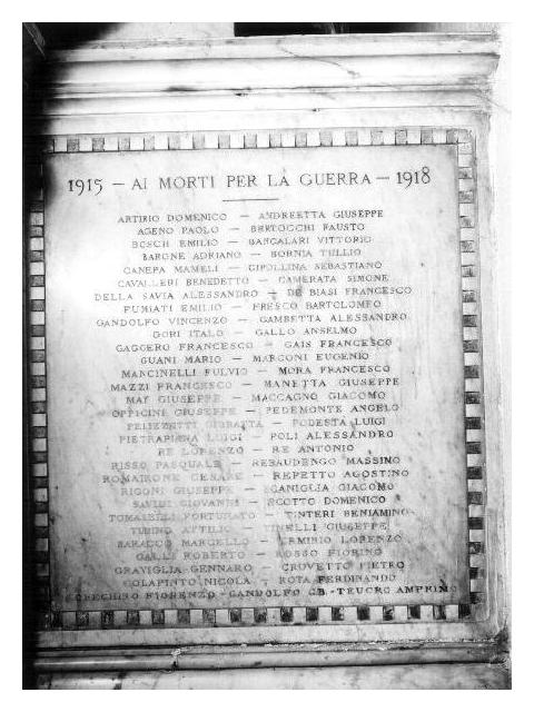 lapide commemorativa, serie - bottega ligure (primo quarto sec. XX)