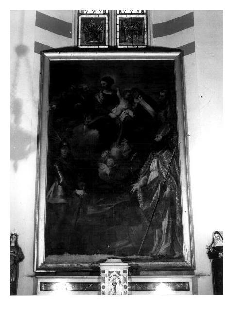 Madonna con Bambino e Santi (dipinto, opera isolata) di Carbone Giovanni Bernardo (terzo quarto sec. XVII)