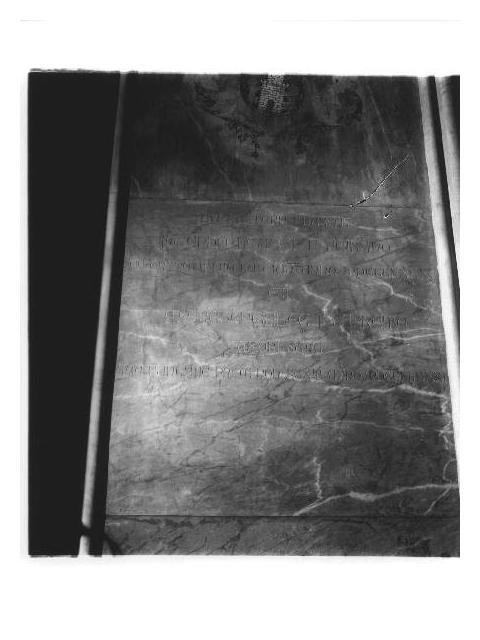 lapide commemorativa, elemento d'insieme - PRODUZIONE LIGURE (ultimo quarto sec. XIX)