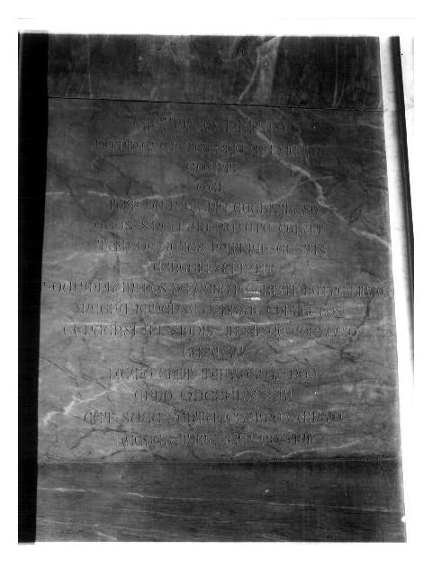 lapide commemorativa, elemento d'insieme - PRODUZIONE LIGURE (seconda metà sec. XIX)