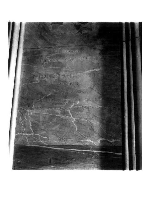 lapide commemorativa, elemento d'insieme - PRODUZIONE LIGURE (seconda metà sec. XIX)