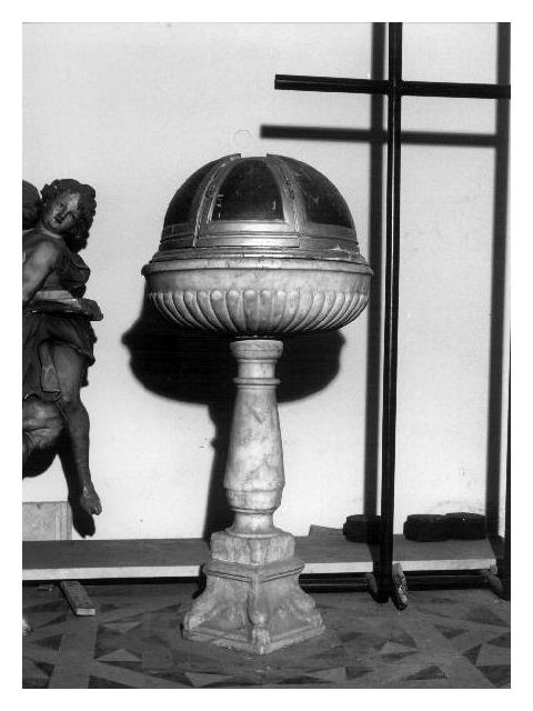 acquasantiera, opera isolata - PRODUZIONE LIGURE (ultimo quarto sec. XV)