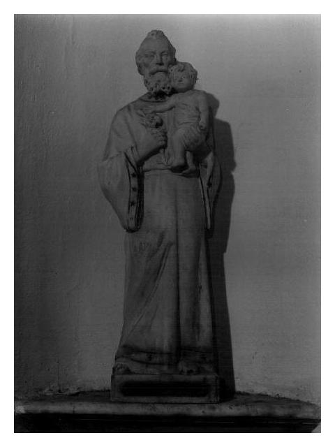 San Giuseppe e Gesù Bambino (gruppo scultoreo, opera isolata) - bottega ligure (sec. XVII)