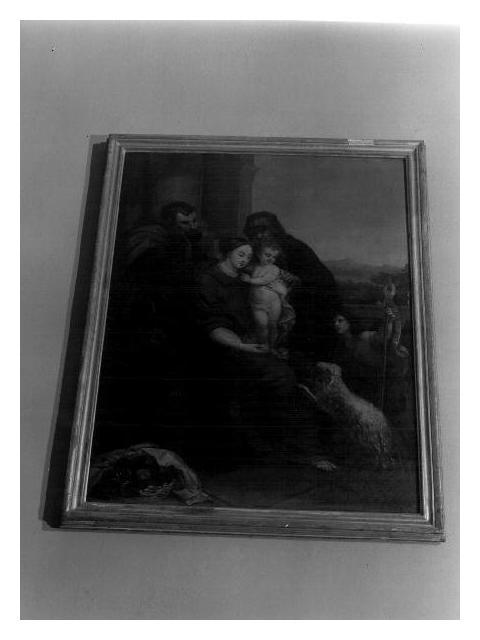 Sacra Famiglia con San Giovanni Battista bambino (dipinto, opera isolata) di Panario Santo (attribuito) (sec. XIX)