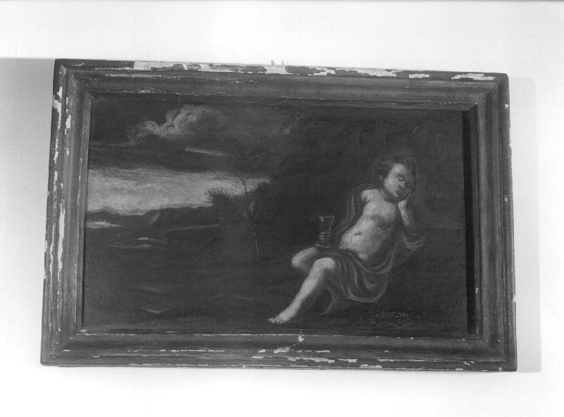 Gesù Bambino (dipinto, opera isolata) - ambito ligure (seconda metà sec. XVII)