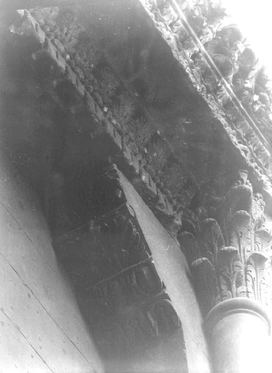 mensola, elemento d'insieme - ambito ligure (prima metà sec. XII)