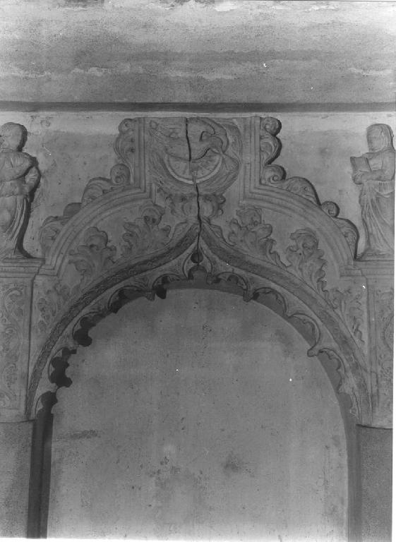 Annunciazione (cuspide, frammento) - ambito ligure (metà sec. XV)