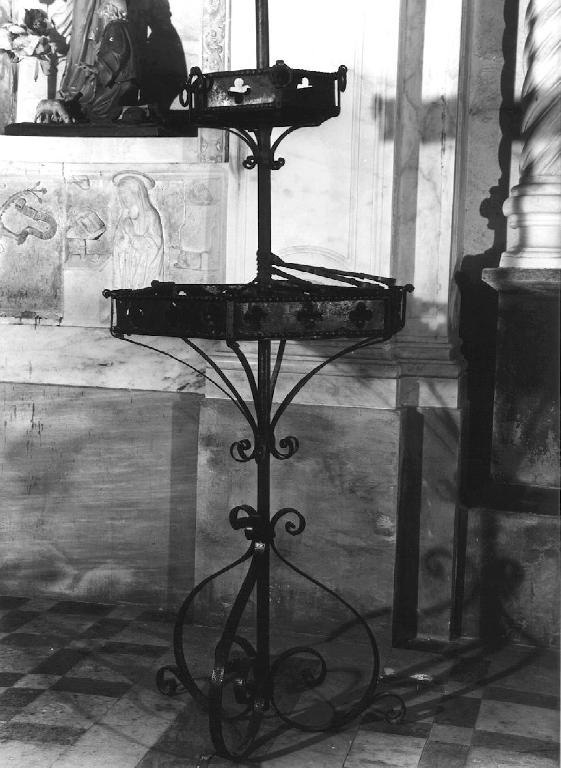 candelabro - ambito ligure (ultimo quarto sec. XIX)