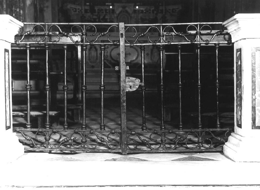 cancello di balaustrata, serie - ambito ligure (ultimo quarto sec. XIX)