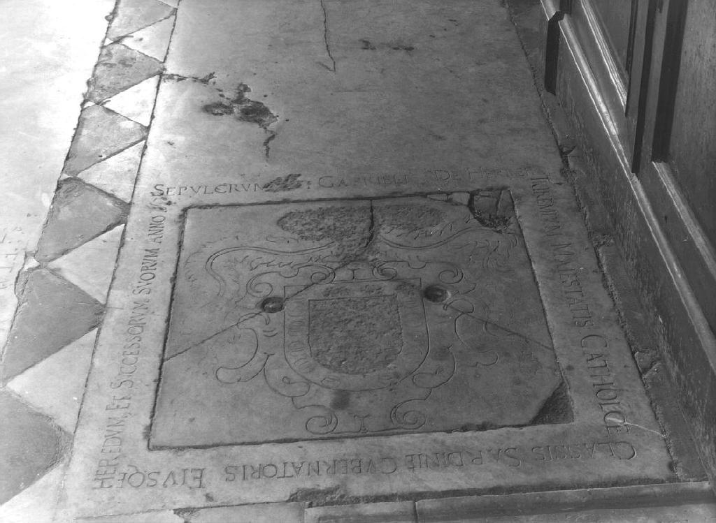 lastra tombale, opera isolata - ambito ligure (terzo quarto sec. XVII)