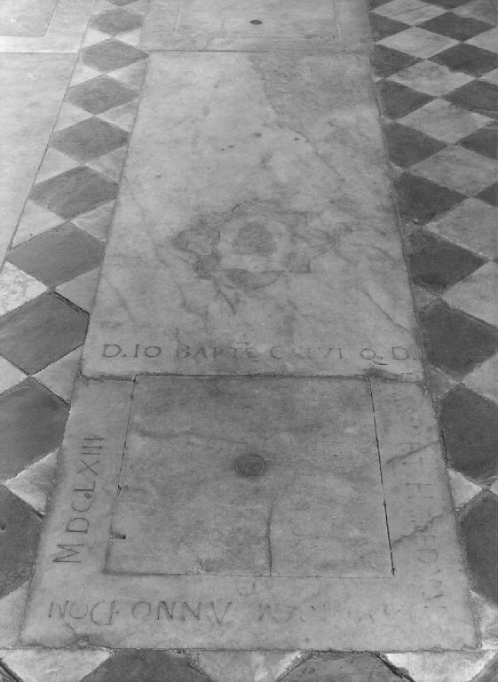 lapide tombale, opera isolata - ambito ligure (terzo quarto sec. XVII)