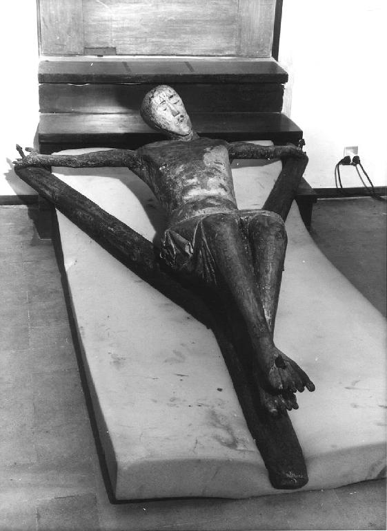 CRISTO CROCIFISSO (scultura, opera isolata) - ambito bizantino (fine sec. XIII)