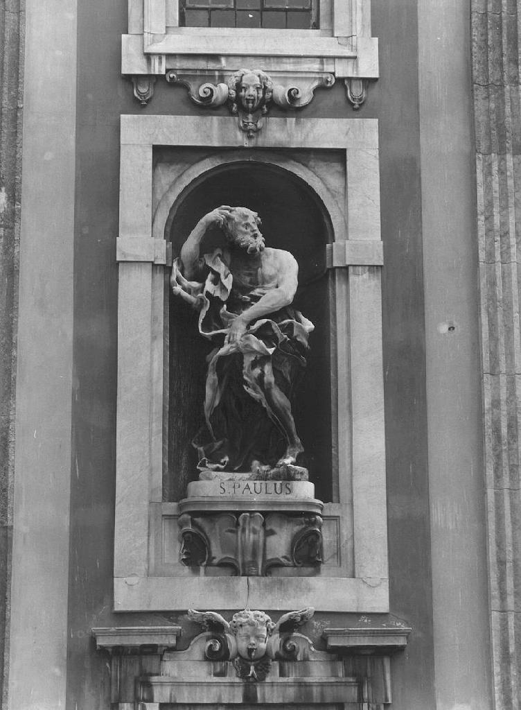 SAN PAOLO (statua, elemento d'insieme) di David Claude (fine/inizio secc. XVII/ XVIII)