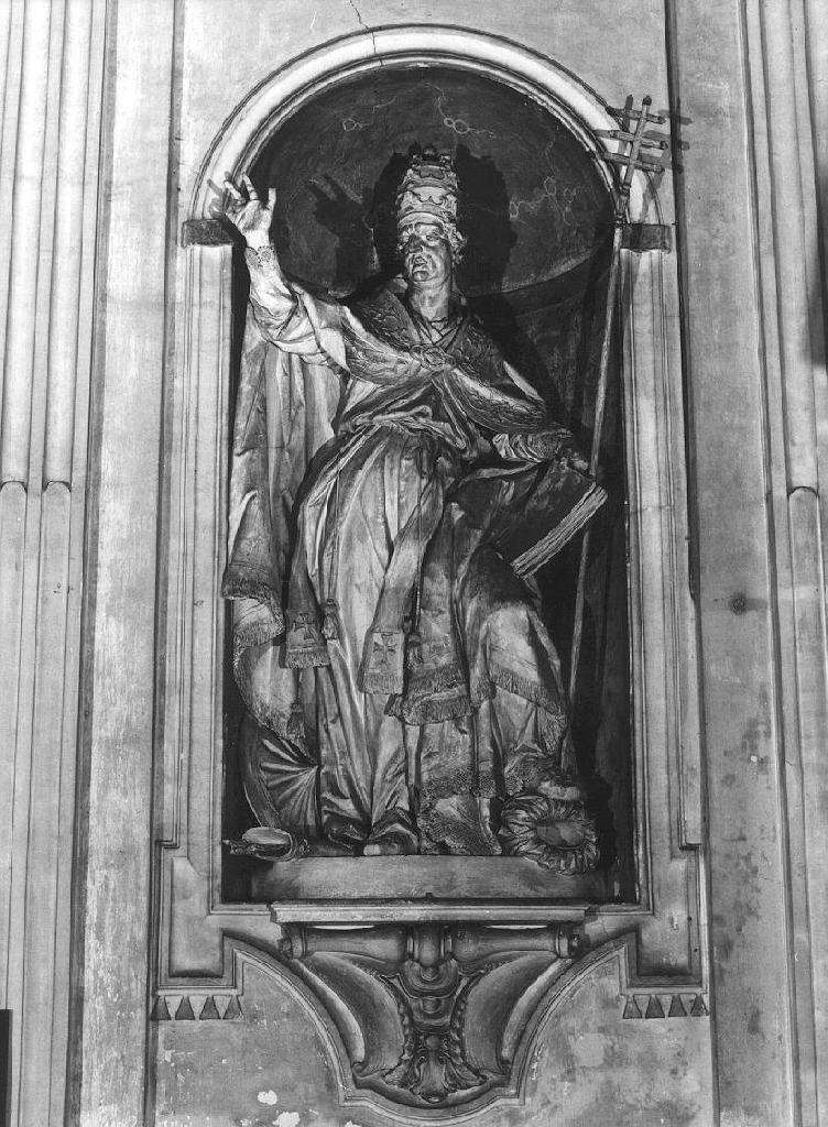 San Gragorio Magno (statua, opera isolata) di Schiaffino Francesco Maria, Carlone Diego Francesco (sec. XVIII)