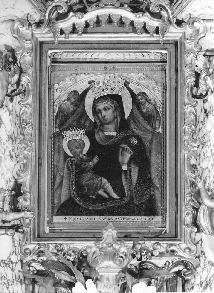 Madonna con Bambino e angeli (dipinto, opera isolata) di D'Aste Andrea (attribuito) (primo quarto sec. XV)