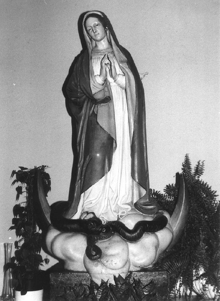 MADONNA IMMACOLATA (statua, opera isolata) - PRODUZIONE LIGURE (terzo quarto sec. XIX)