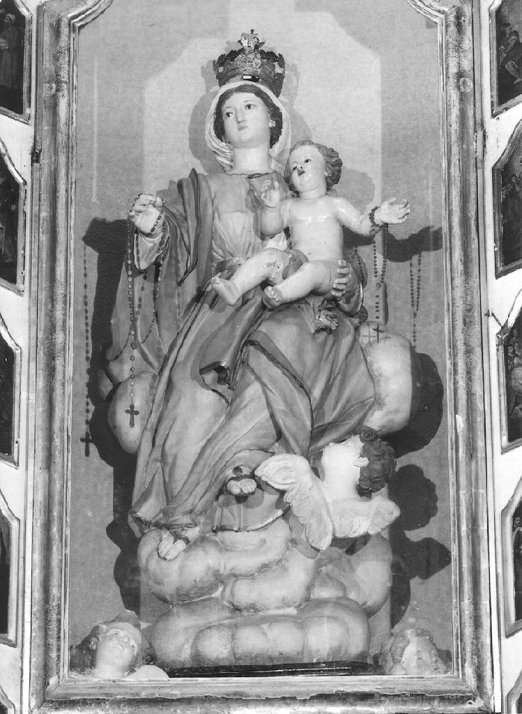 Madonna Assunta con angeli (gruppo scultoreo, insieme) - ambito genovese (secondo quarto sec. XVIII)