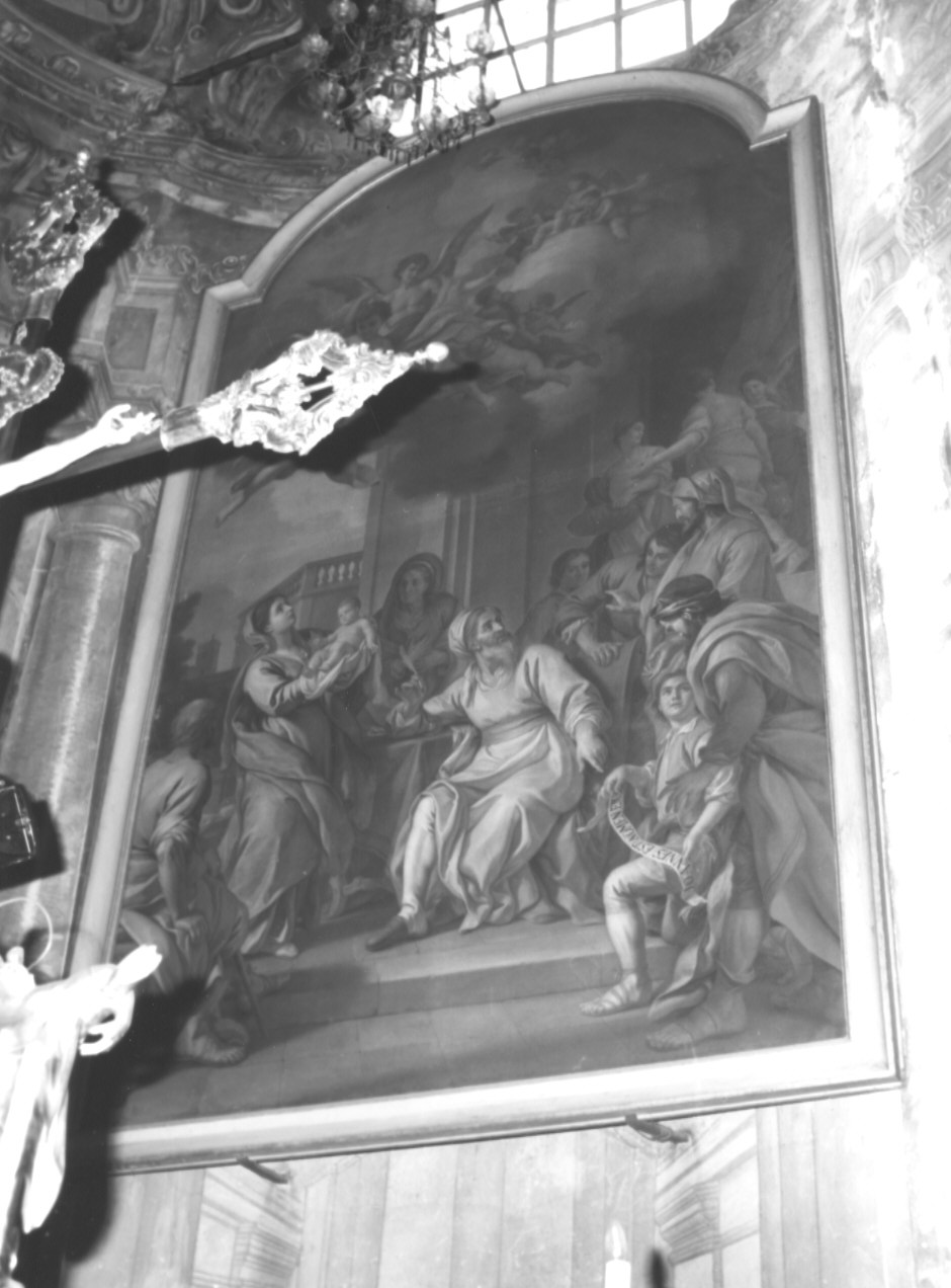 IMPOSIZIONE DEL NOME A SAN GIOVANNI BATTISTA (dipinto, opera isolata) di Travi Antonio (seconda metà sec. XVII)