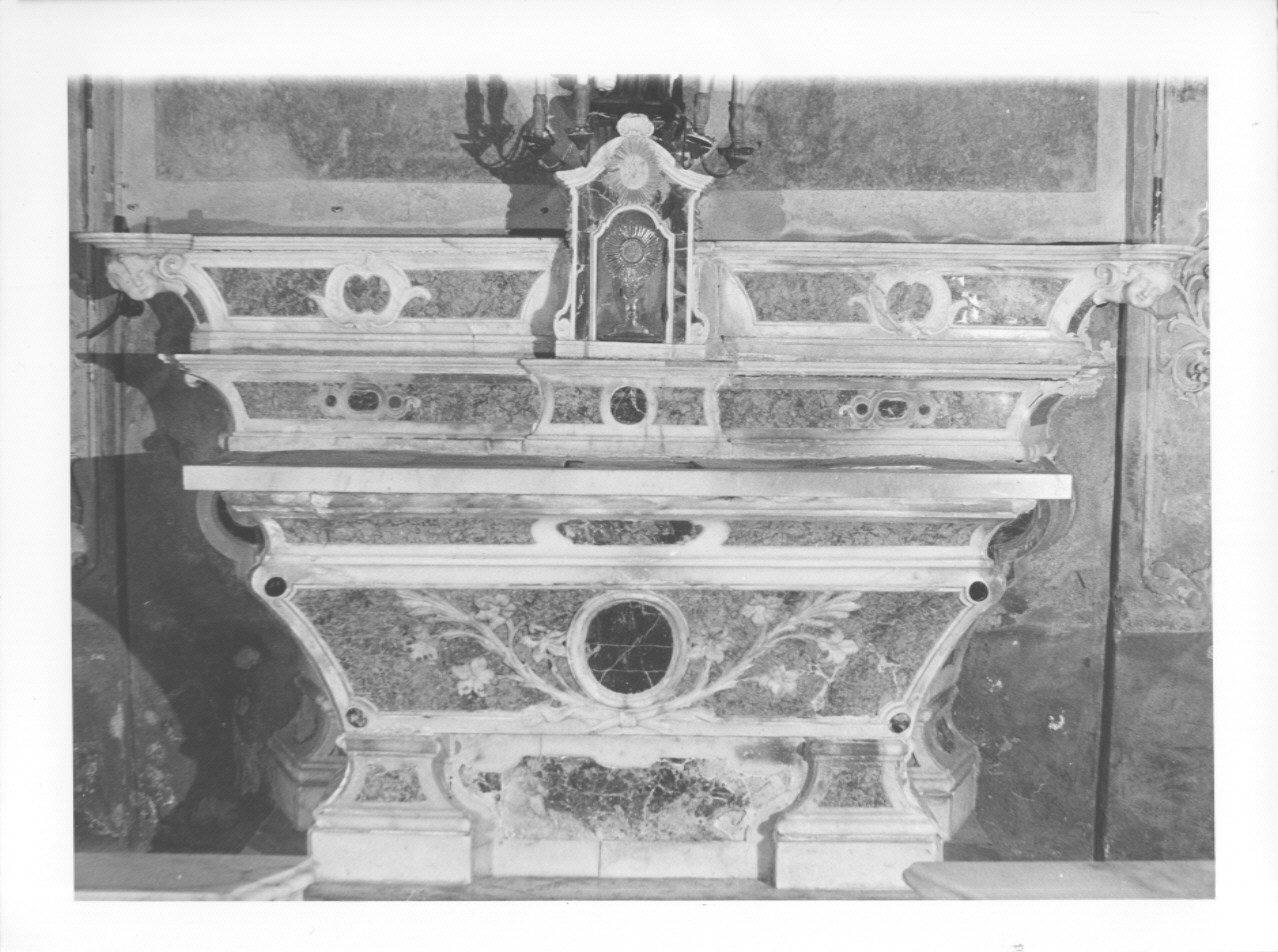 altare, opera isolata di Ansaldo Giovanni (ultimo quarto sec. XVIII)