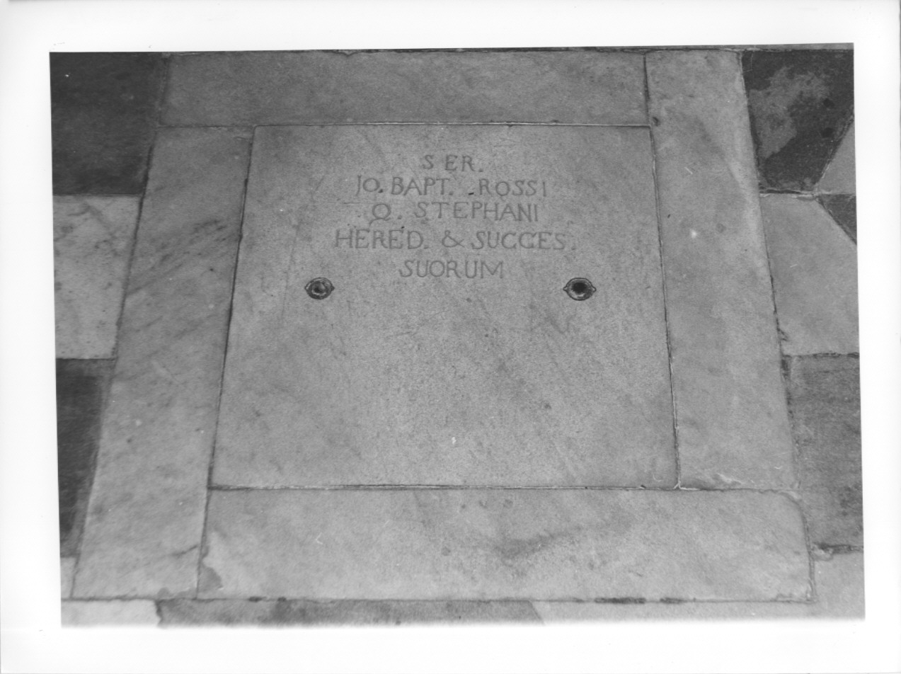 lastra tombale, opera isolata - ambito ligure (seconda metà sec. XVIII)