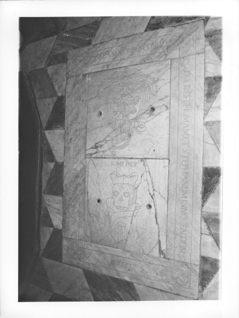 lastra tombale, opera isolata - ambito ligure (ultimo quarto sec. XVIII)