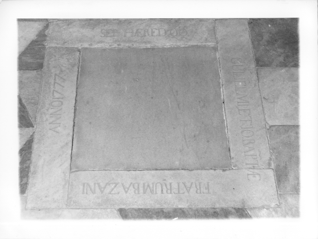 lastra tombale, opera isolata - ambito ligure (ultimo quarto sec. XVIII)