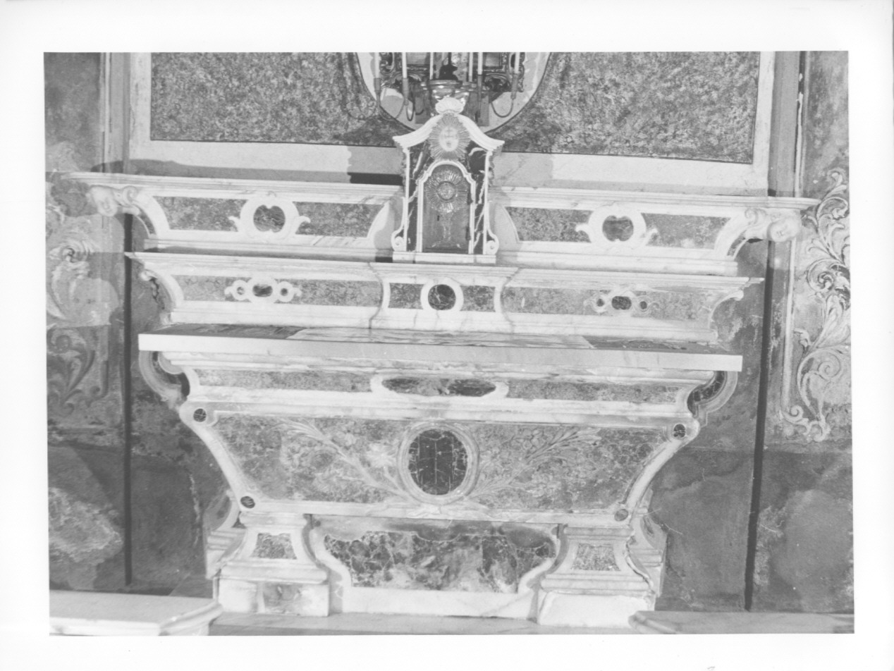 altare, opera isolata - ambito ligure (seconda metà sec. XVIII)