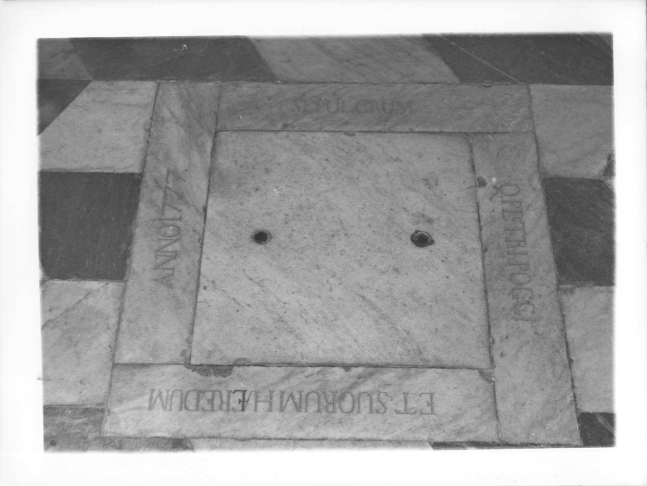 lastra tombale, opera isolata - ambito ligure (ultimo quarto sec. XVIII)