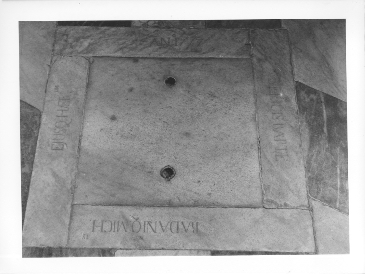 lastra tombale, opera isolata - ambito ligure (ultimo quarto sec. XVIII)