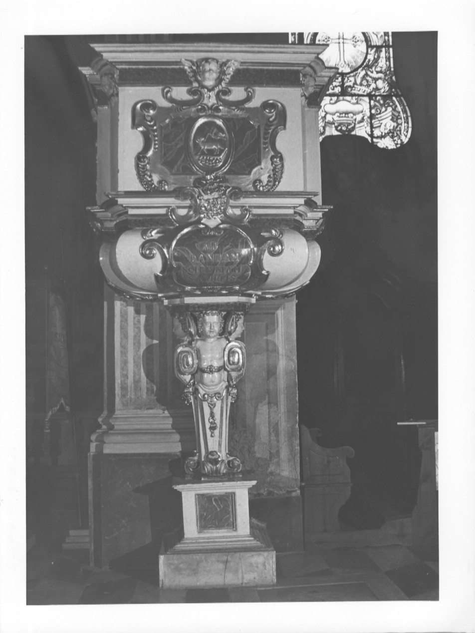 pulpito, opera isolata di Spinelli Francesco Maria (prima metà sec. XVIII)