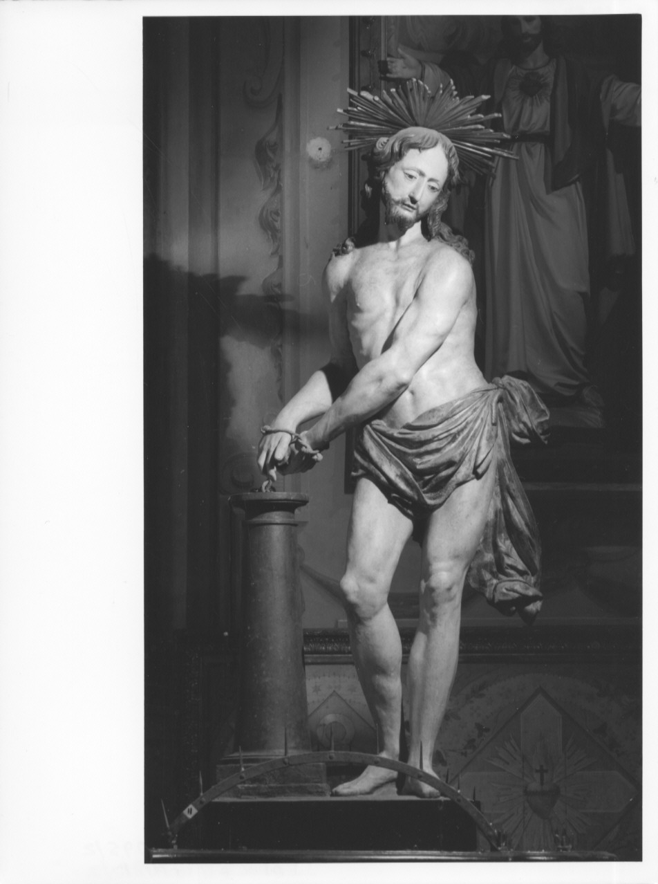 CRISTO ALLA COLONNA (statua processionale, opera isolata) di Maragliano Anton Maria (bottega) (prima metà sec. XVIII)