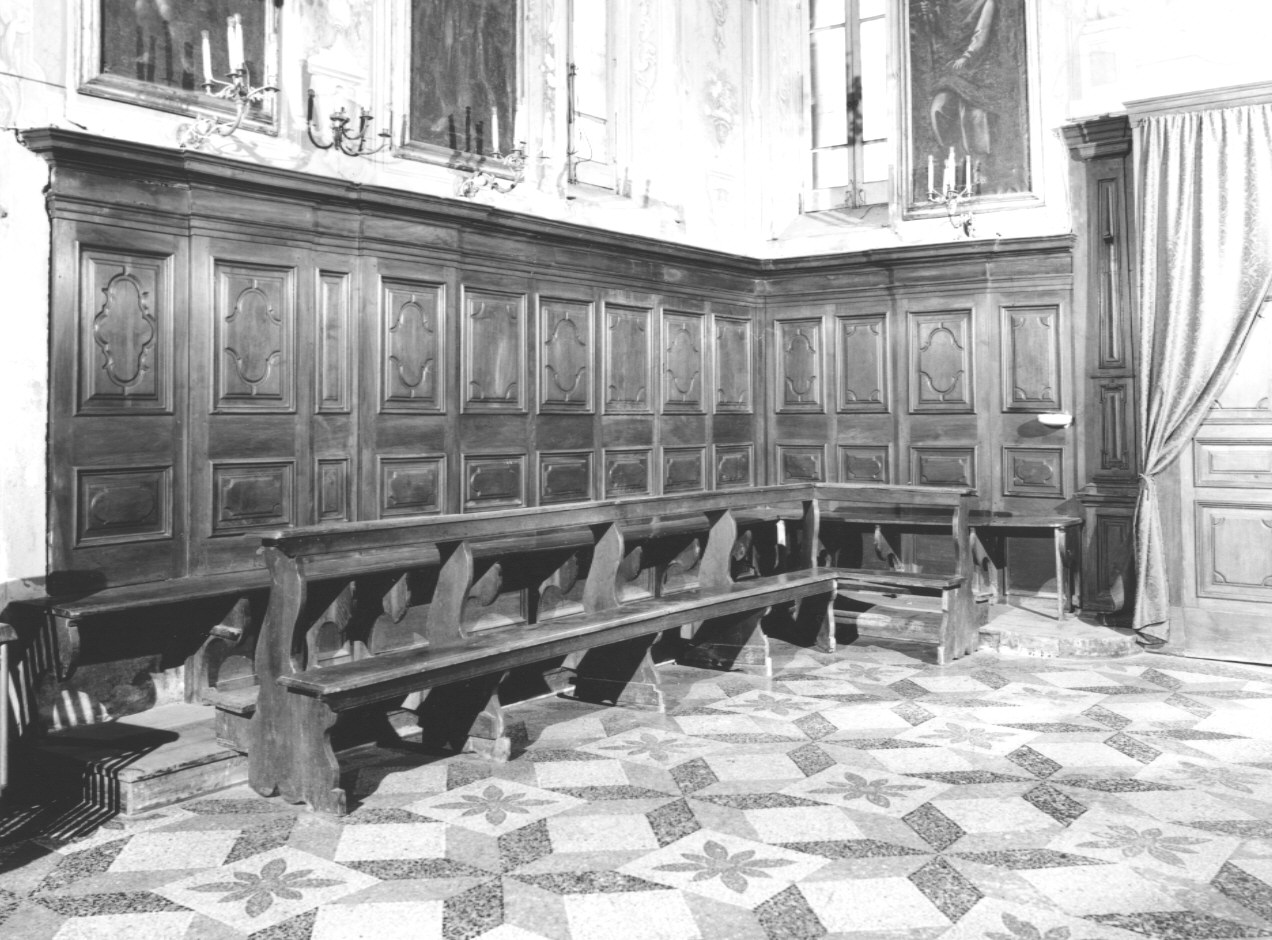 stalli del coro, insieme - ambito ligure (primo quarto sec. XVIII)