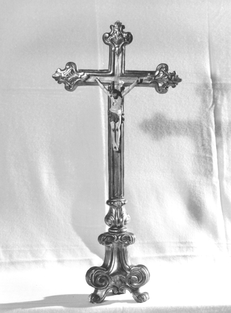 croce d'altare, opera isolata - ambito ligure (prima metà sec. XIX)