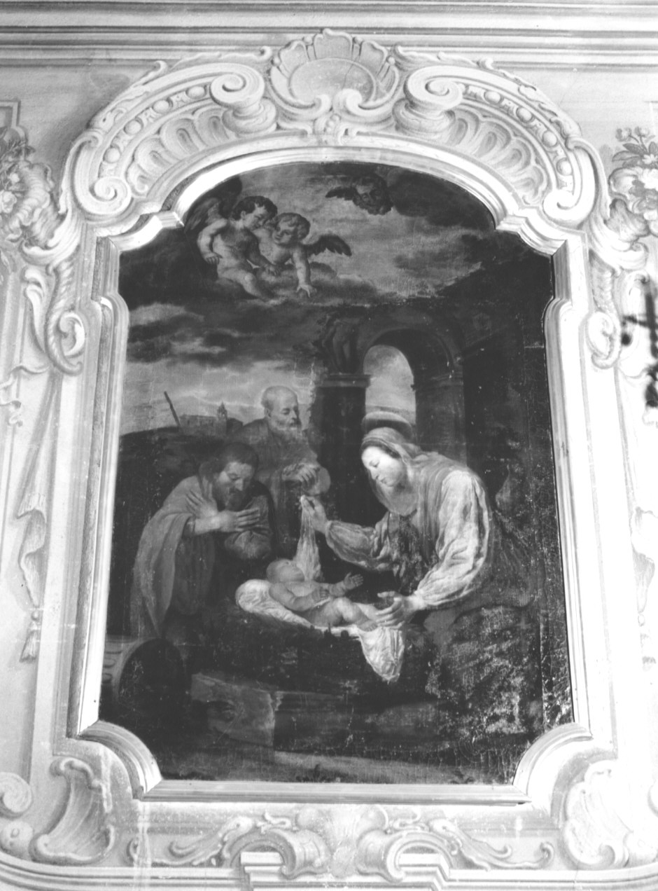 SACRA FAMIGLIA (dipinto, opera isolata) - ambito genovese (secondo quarto sec. XVII)