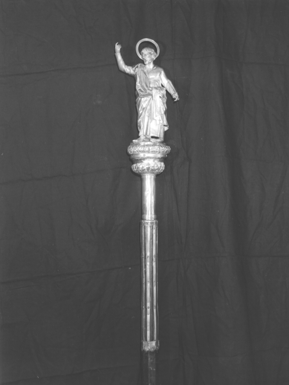 mazza processionale, opera isolata - ambito ligure (primo quarto sec. XIX)