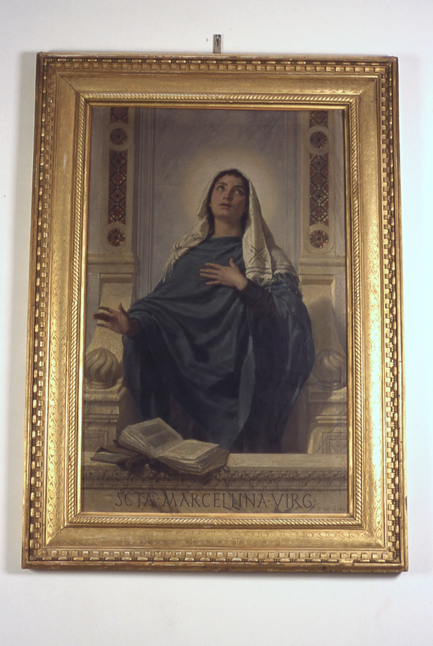SANTA MARCELLINA (dipinto, opera isolata) di Mariani Cesare (ultimo quarto sec. XIX)