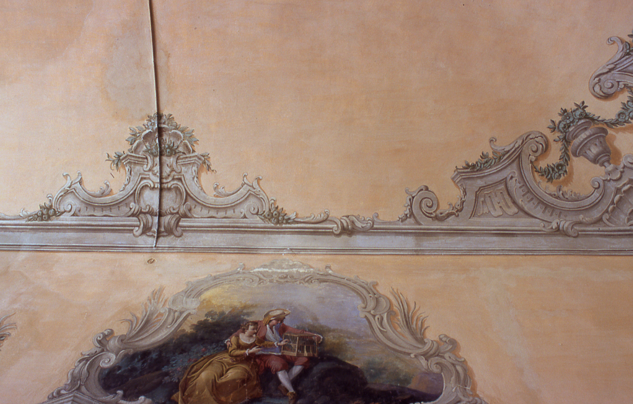 SCENA CAMPESTRE CON FIGURE (dipinto, opera isolata) - ambito ligure (metà sec. XVIII)