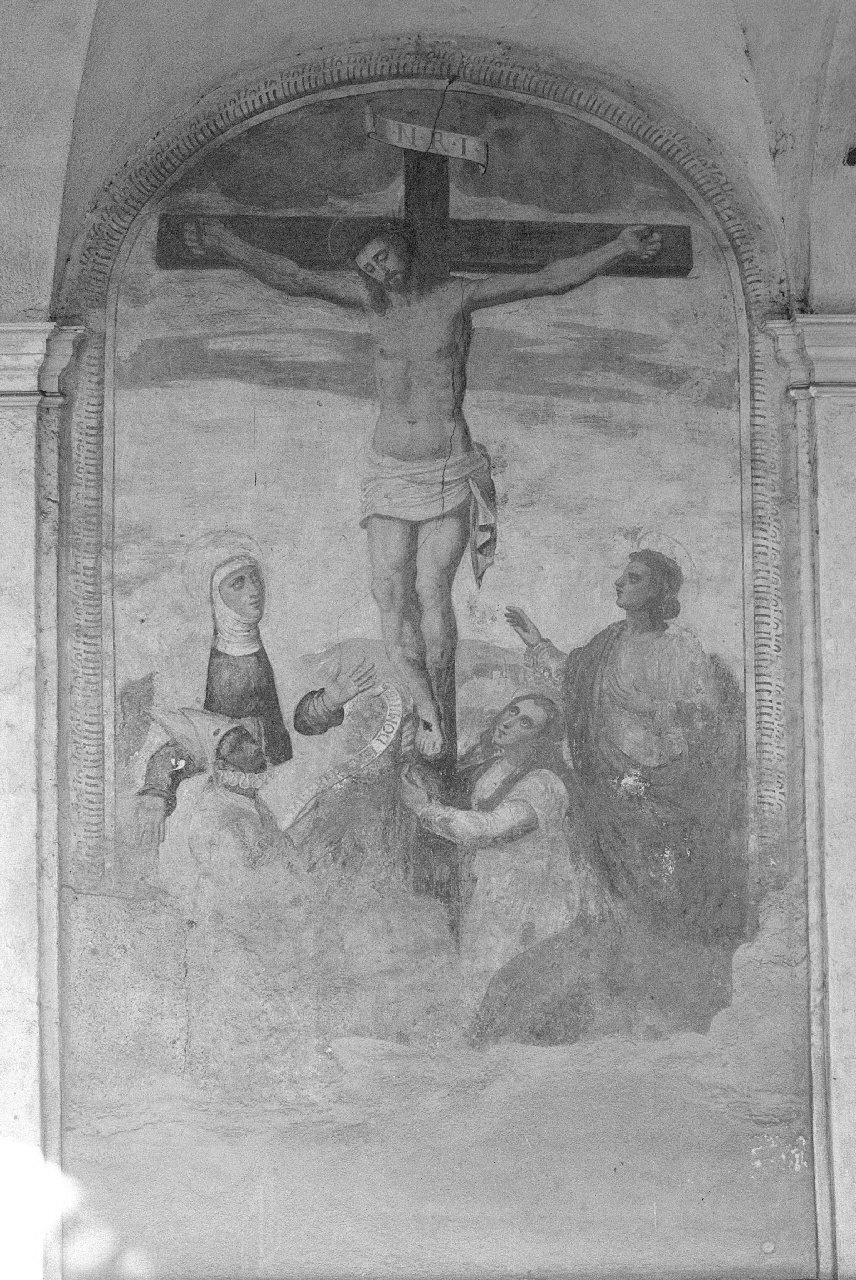 CRISTO CROCIFISSO (dipinto, opera isolata) - ambito ligure (terzo quarto sec. XVI)