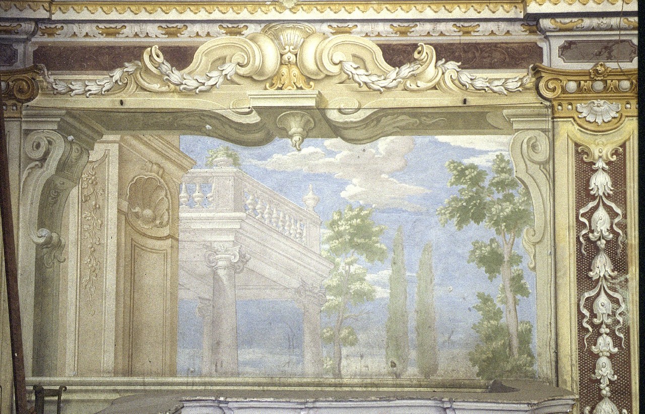 Architettura illusionistica (dipinto, opera isolata) di Rossi Nicolò (ultimo quarto sec. XVIII)
