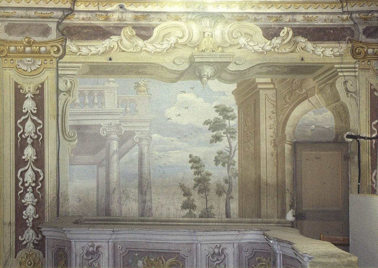 Architettura illusionistica (dipinto, opera isolata) di Rossi Nicolò (seconda metà sec. XVIII)