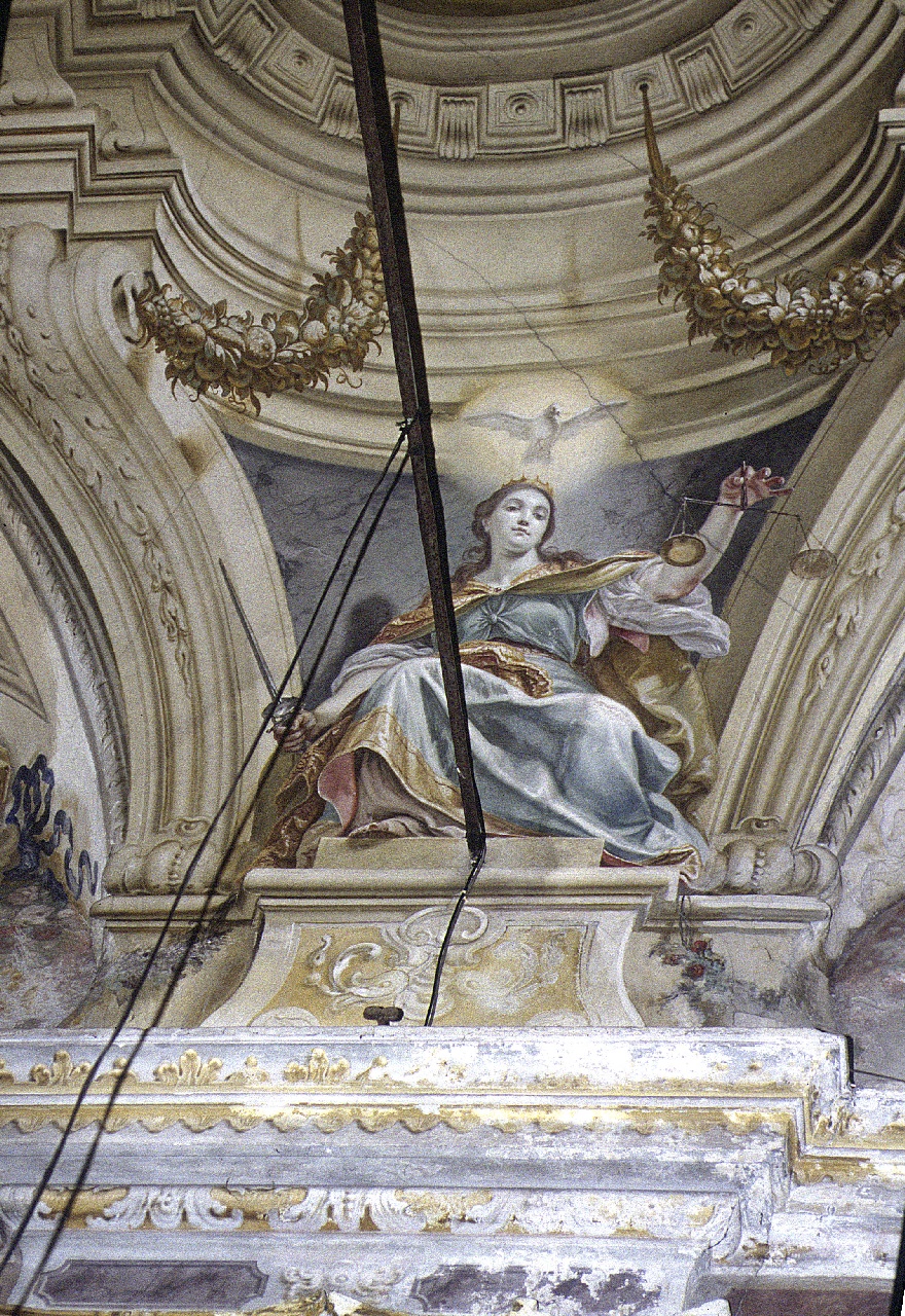 GIUSTIZIA (dipinto, elemento d'insieme) di Rossi Nicolò (seconda metà sec. XVIII)