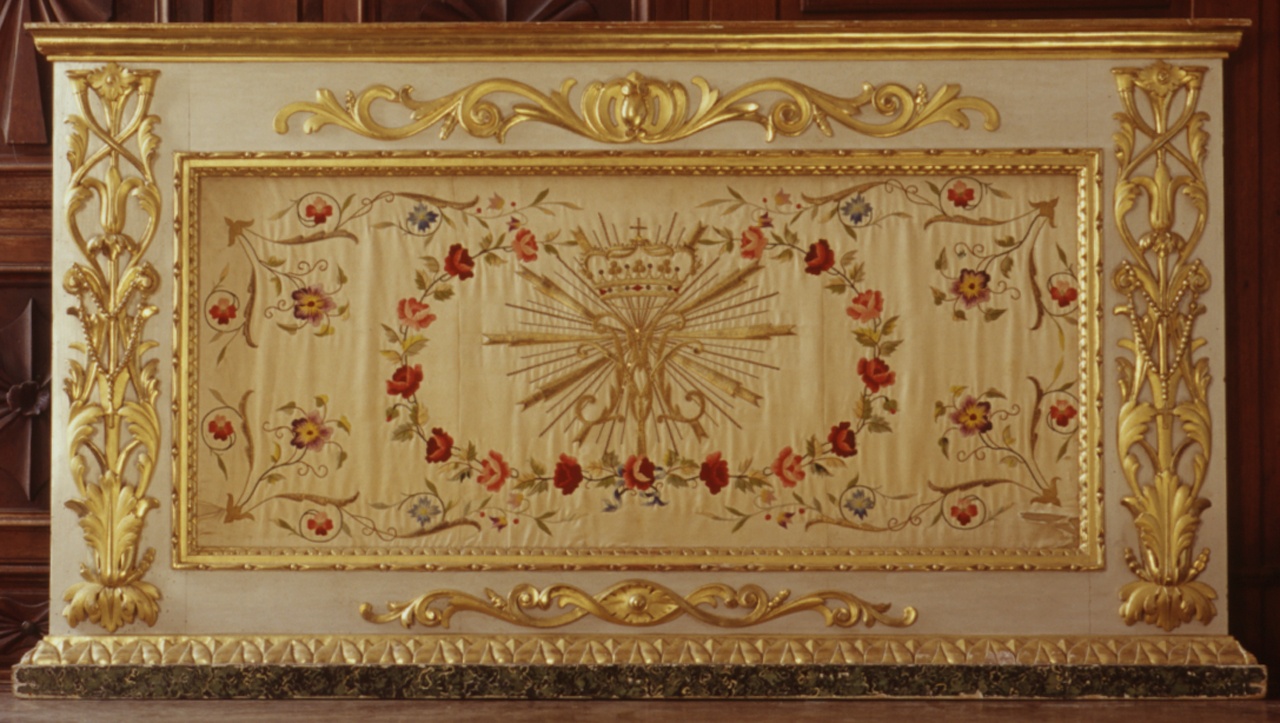 cornice di paliotto, elemento d'insieme - ambito ligure (seconda metà sec. XIX)