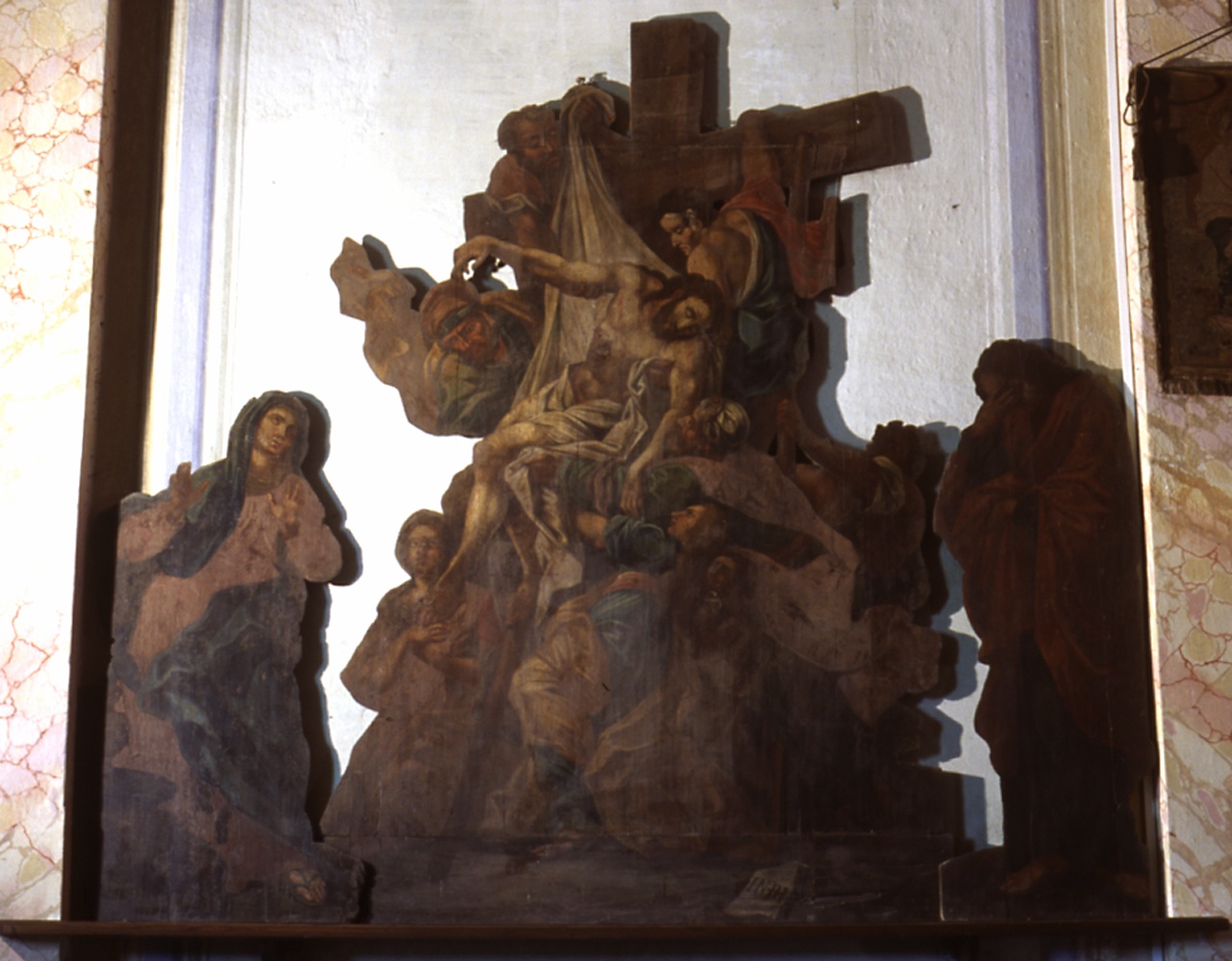 DEPOSIZIONE (apparato per le quarantore, opera isolata) - ambito ligure (secondo quarto sec. XVIII)