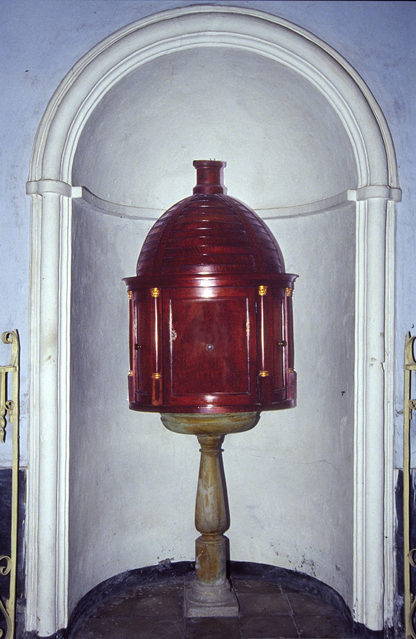 fonte battesimale, opera isolata - bottega ligure (sec. XVII)