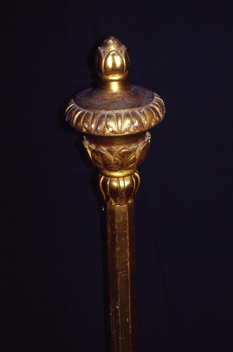 asta di baldacchino processionale, serie - ambito ligure (ultimo quarto sec. XIX)